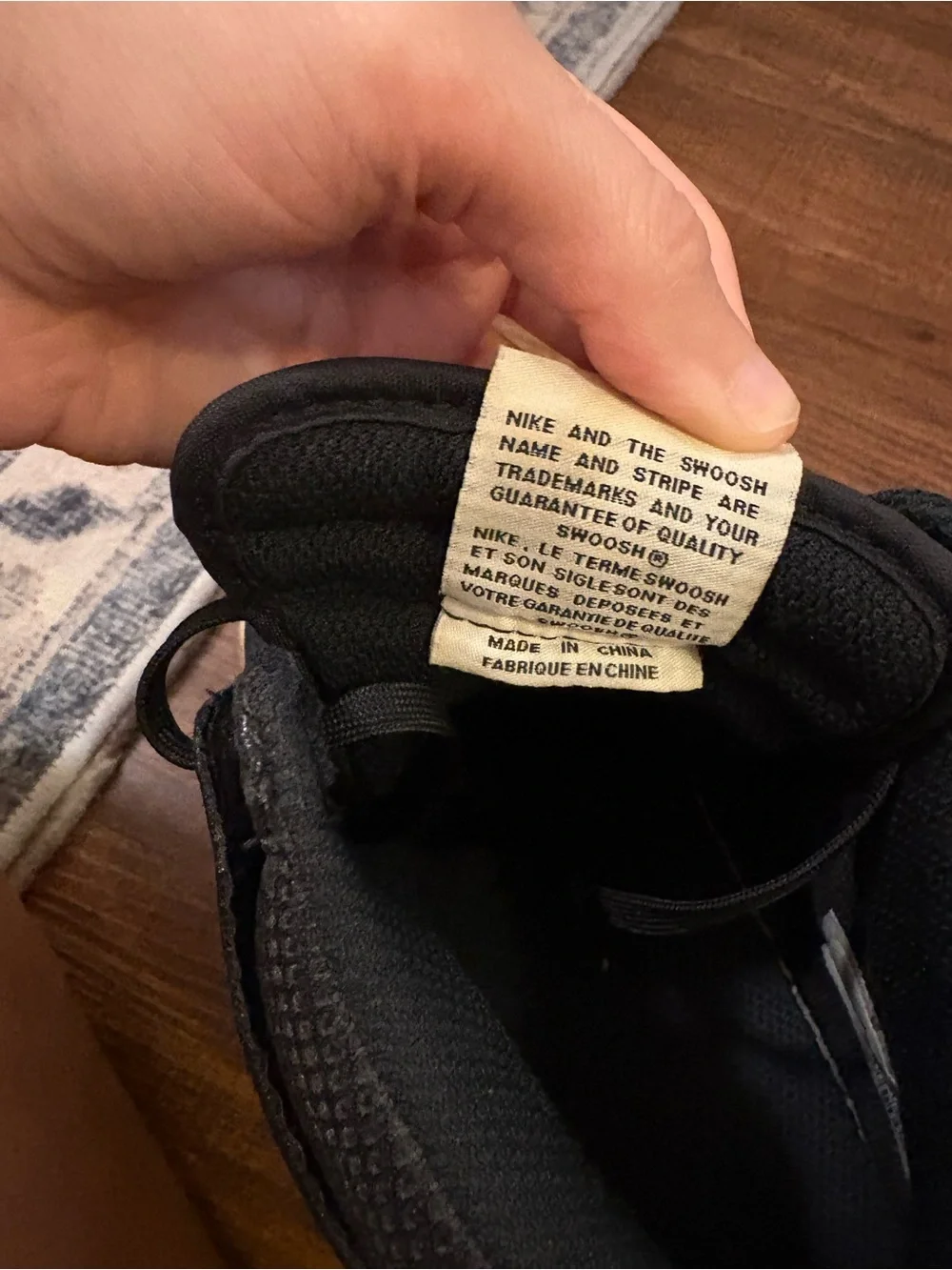 Nike Black High-Top Wedge Sneakers with Cream Midsole